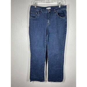 Pendleton Jeans Womens 12 Blue Medium Wash Straight Stretch Denim Pants Casual